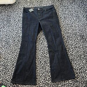 Banana republic washed out dark blue denim jeans.